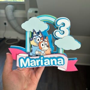 Cake topper bluey